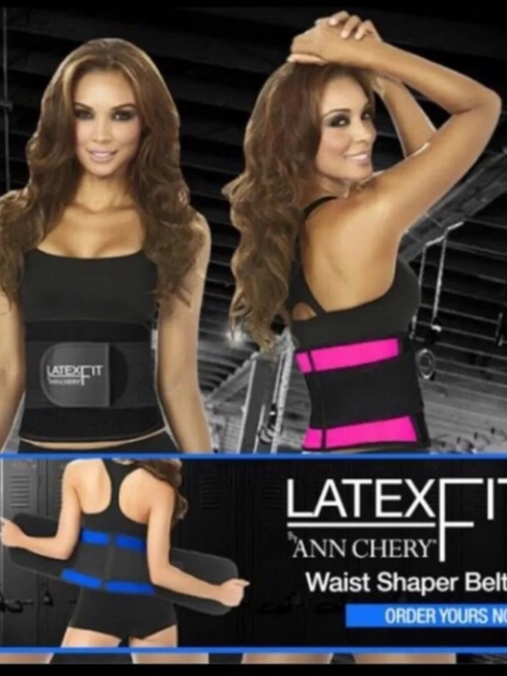 Ann Chery Latex Fit Sport Waist Trainer, Body Shaper, Gym Belt - Size Medium